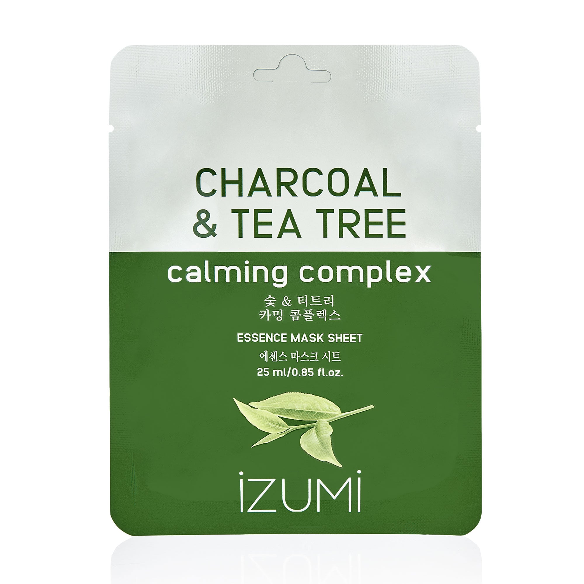 Тканинна маска для обличчя IZUMI Anti Acne Complex, Charcoal &amp; Tea Tree Essence Mask, 25 г